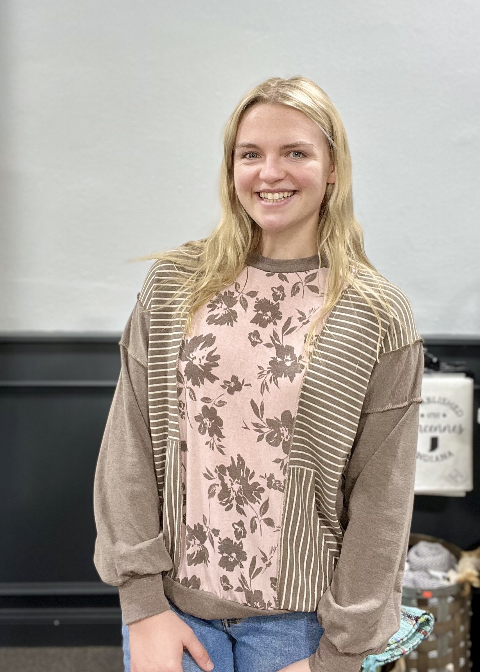 Floral Patchwork Top