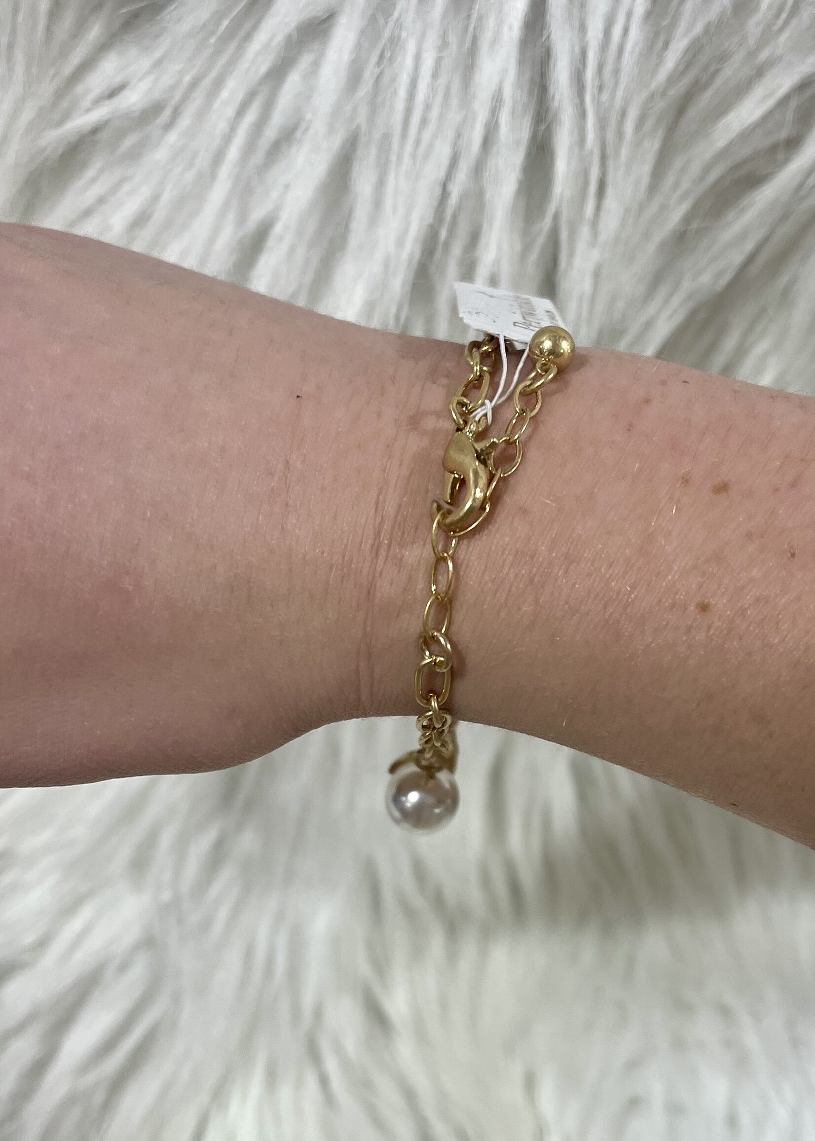 Periwinkle Gold Charm Bracelet