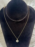 Gold Sparkle Bow Necklace