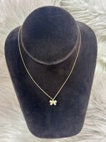 Attic Salt Boutique Gold Sparkle Bow Necklace