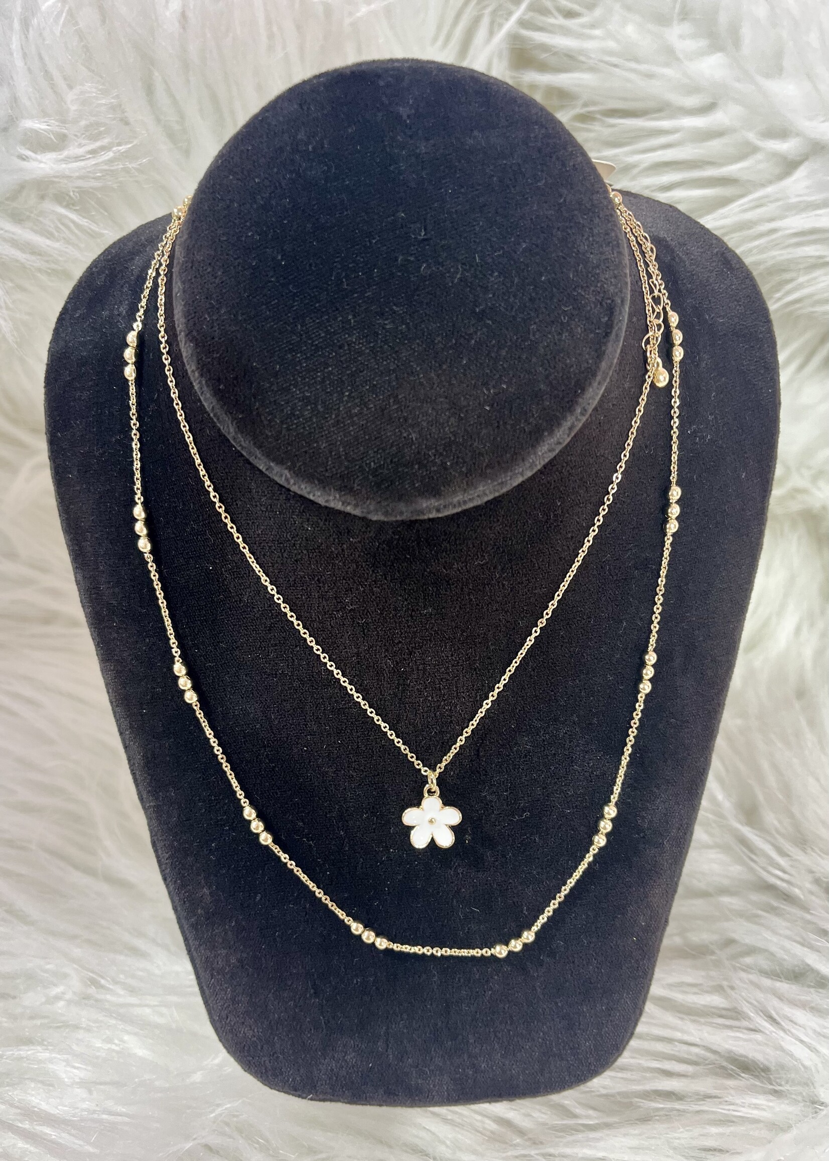 Attic Salt Boutique Dainty Flower Layered Necklace
