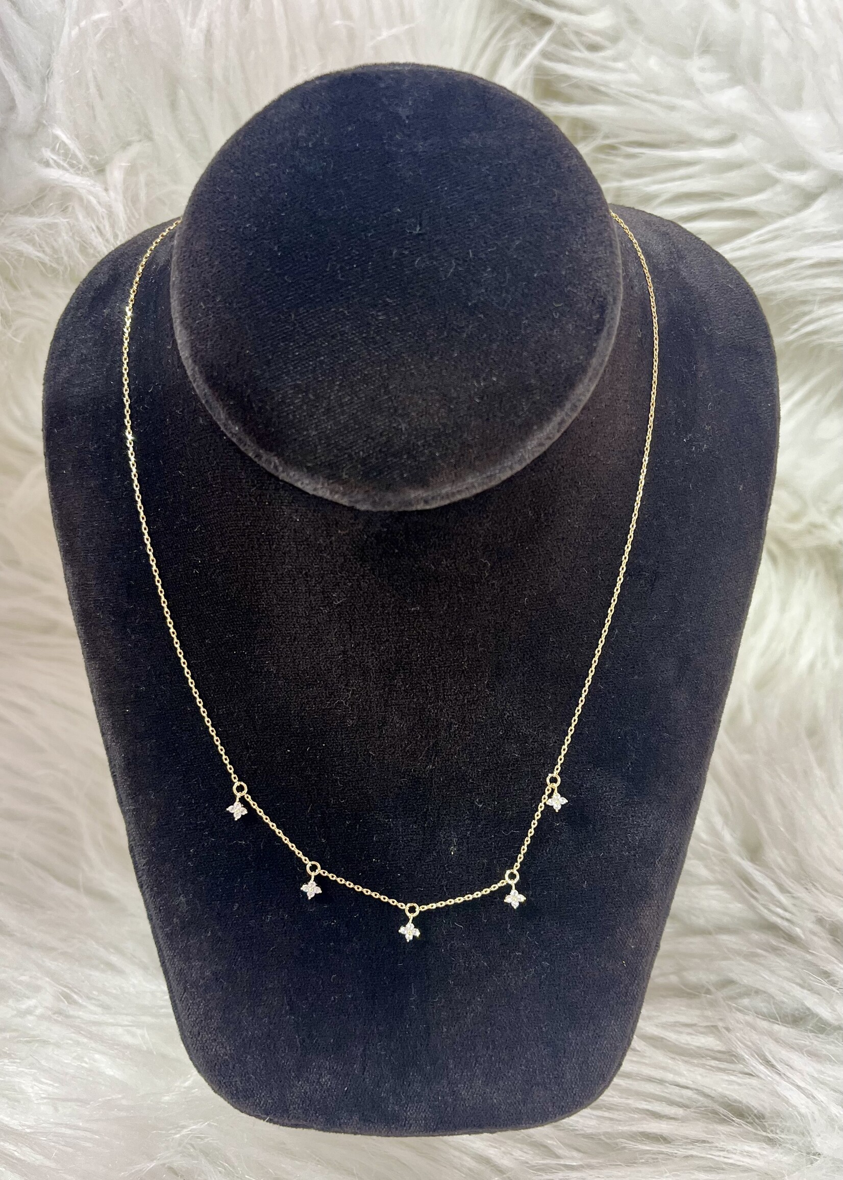 Attic Salt Boutique Clustered Sparkle Necklace