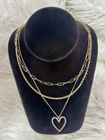 Attic Salt Boutique Layered Heart Necklace