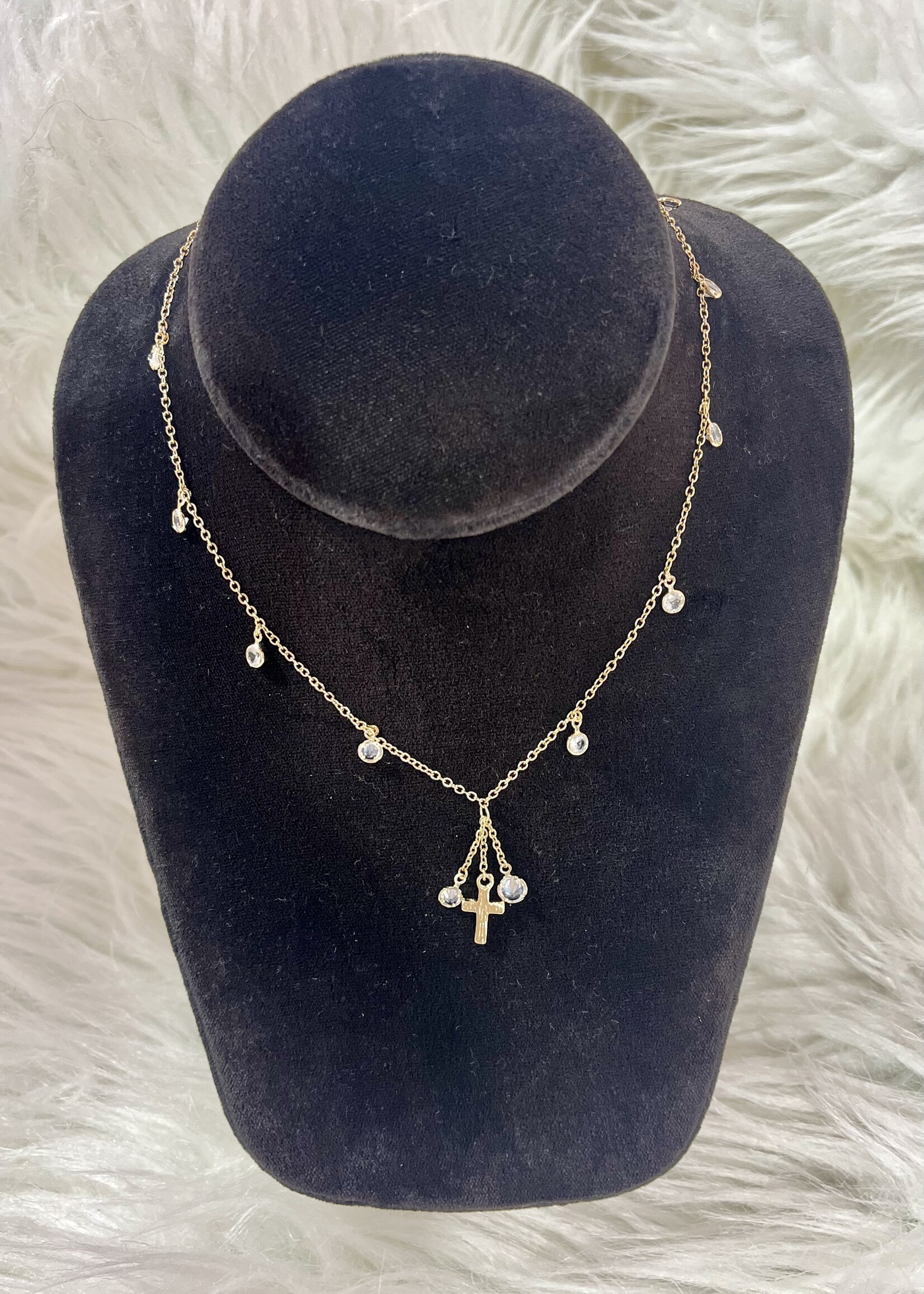 Attic Salt Boutique Stone/Cross Necklace