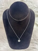 Attic Salt Boutique Silver Sparkle Flower Necklace