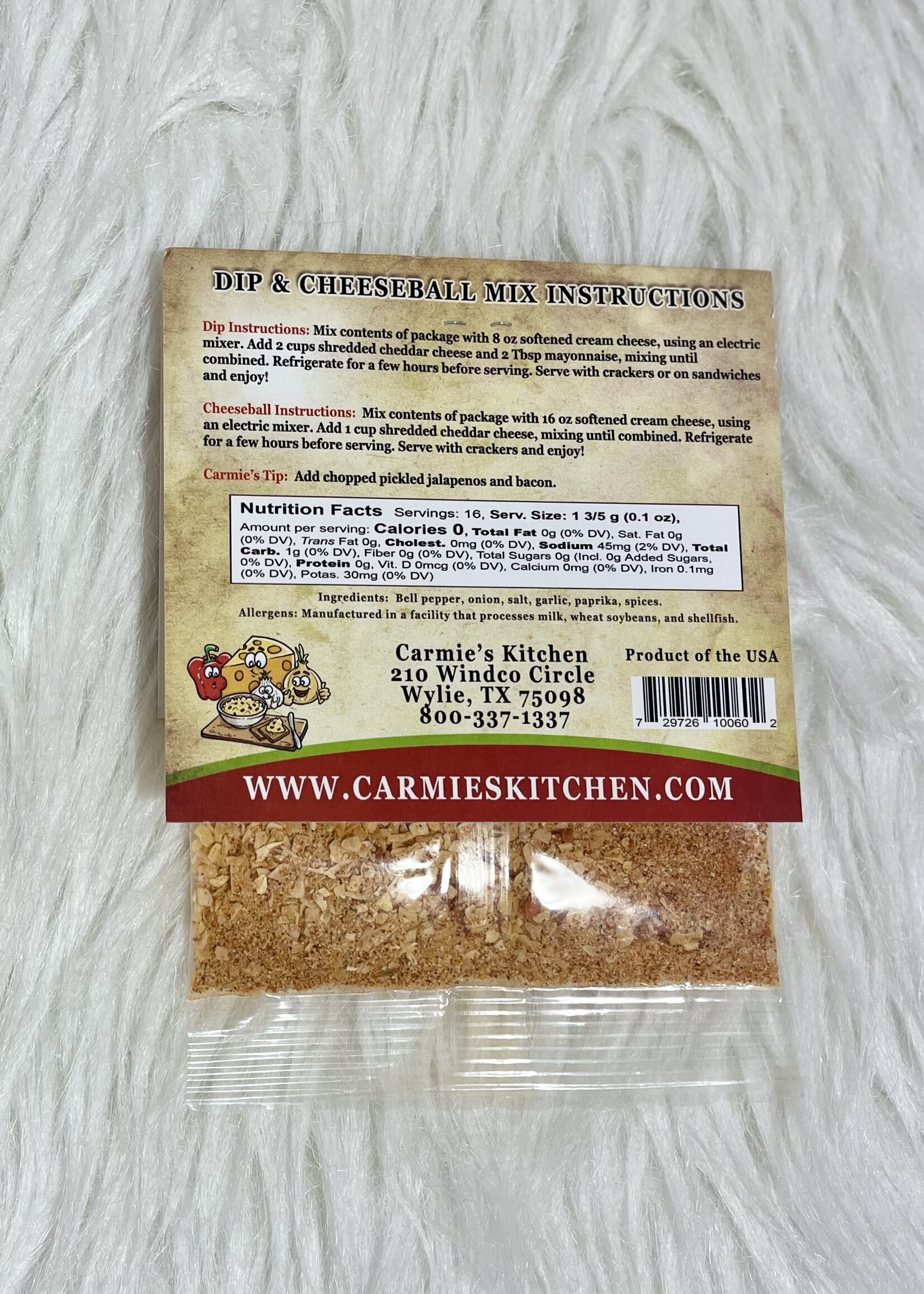 Carmie’s Pimento Cheese Dip Mix