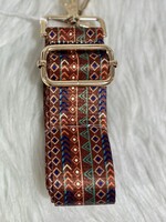 Boho Stripe Adjustable Guitar Strap