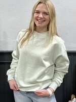 Mock Neck Pullover in Mint