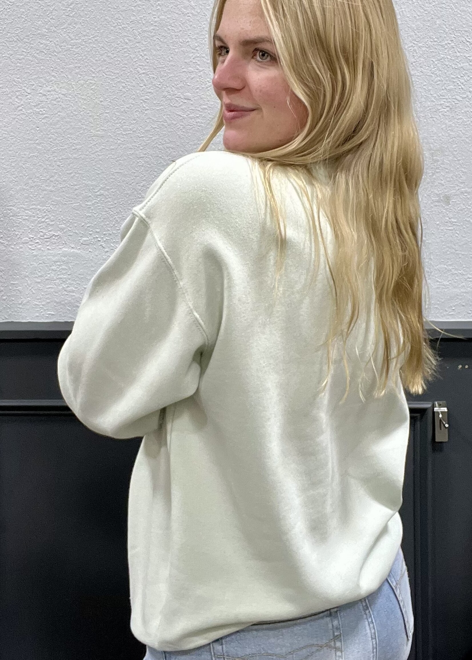 Mock Neck Pullover in Mint