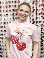 Patterned Cherry Hearts Tee