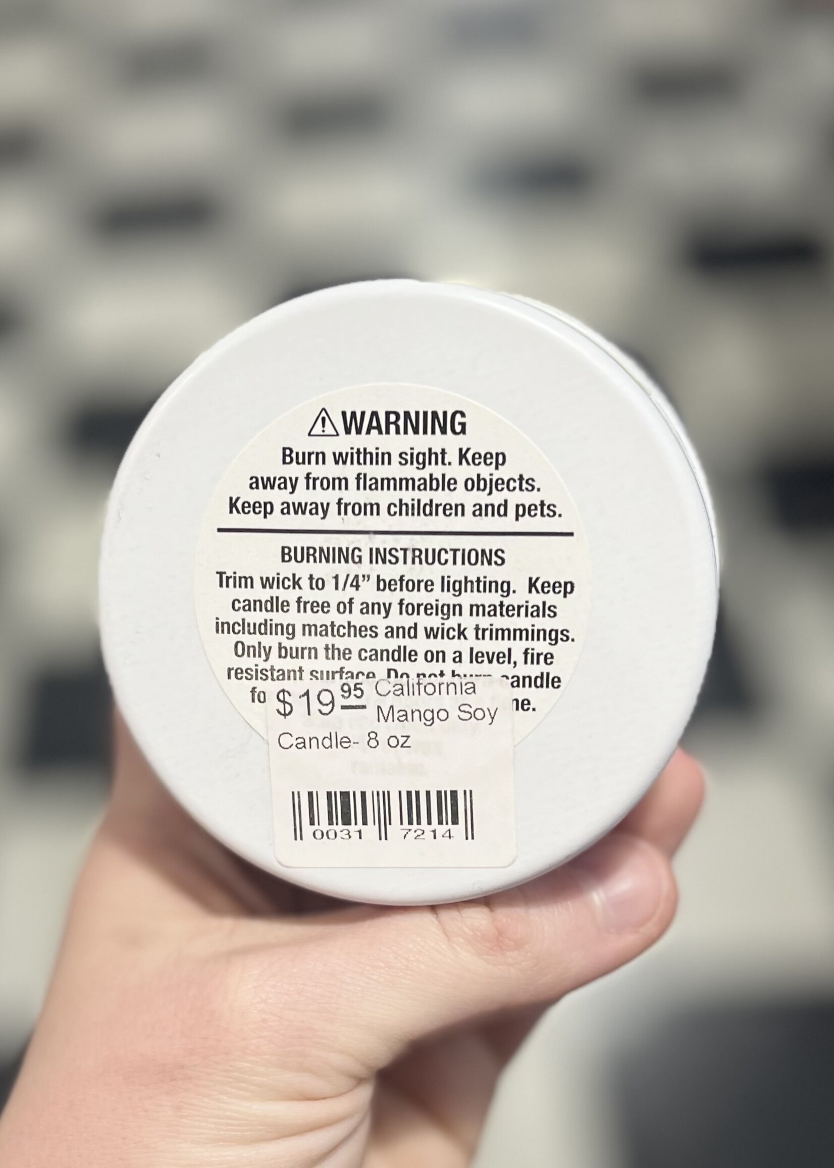 California Mango Soy Candle- 8 oz