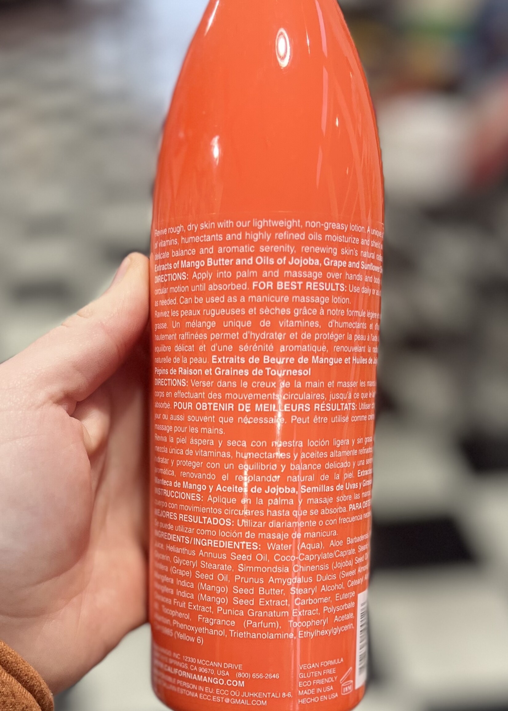 California Mango Hand & Body Lotion- 16.9 oz