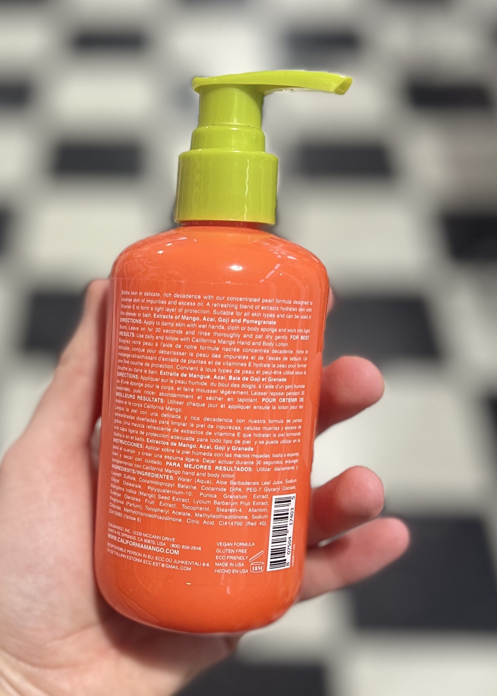 California Mango Cleansing Hand Soap- 8 oz