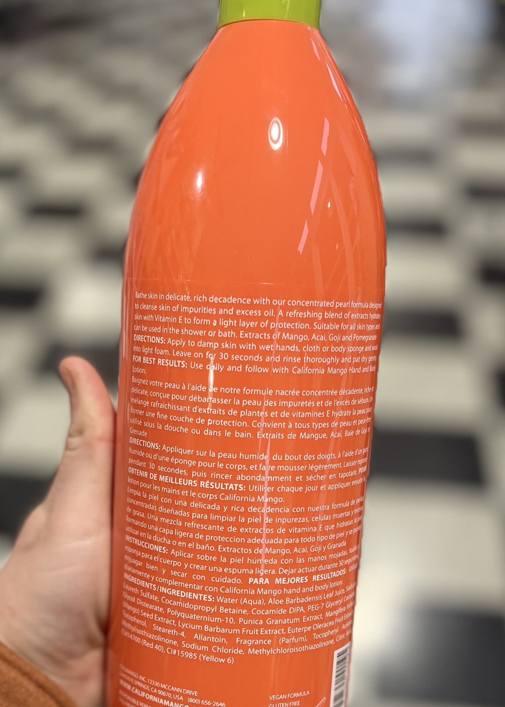 California Mango Body Wash Cleansing Gel-33.8oz