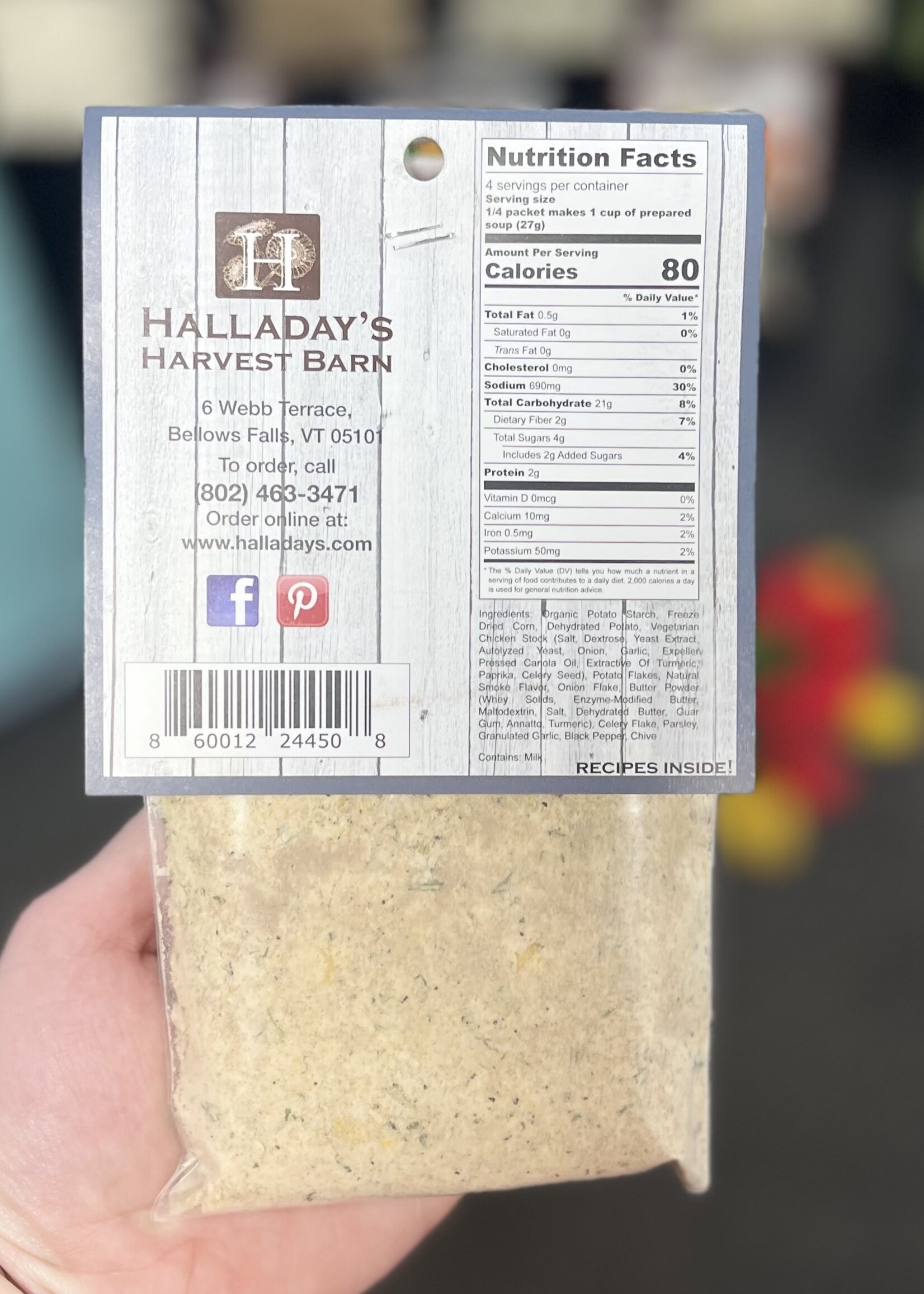 Bacon Corn Chowder Soup Mix