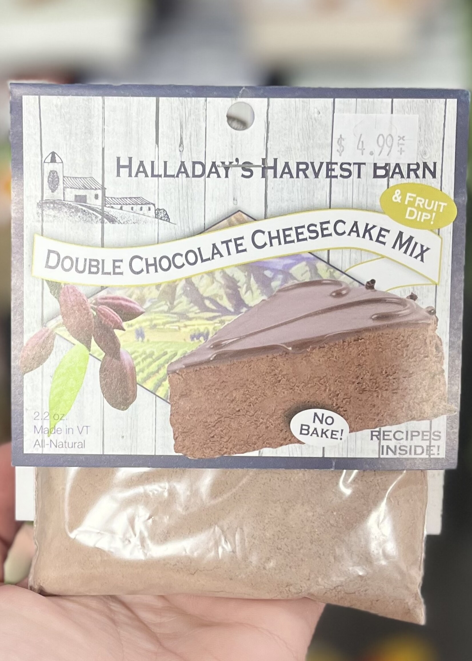 Halladay’s Double Chocolate Cheesecake Mix