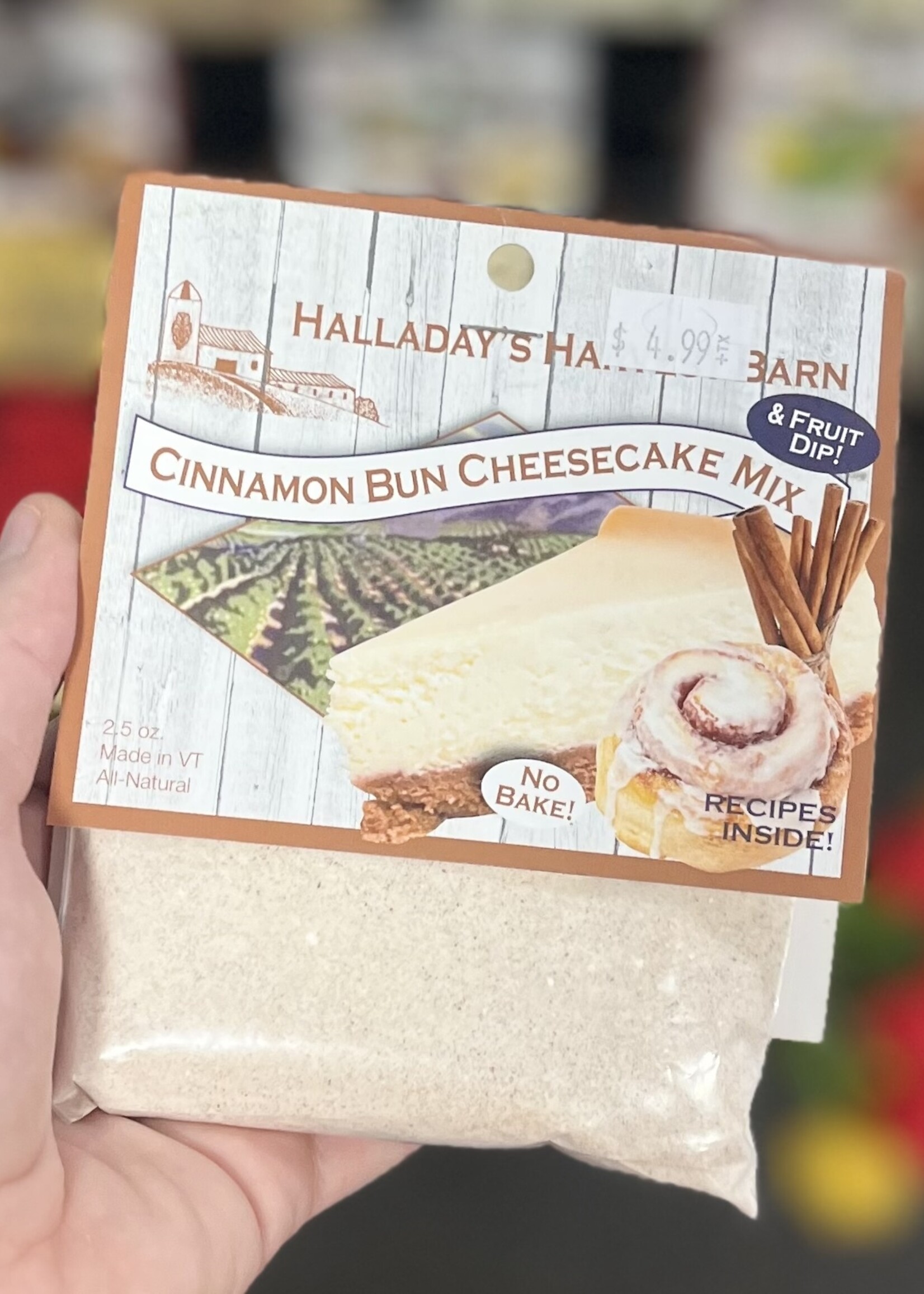 Halladay’s Cinnamon Bun Cheesecake Mix