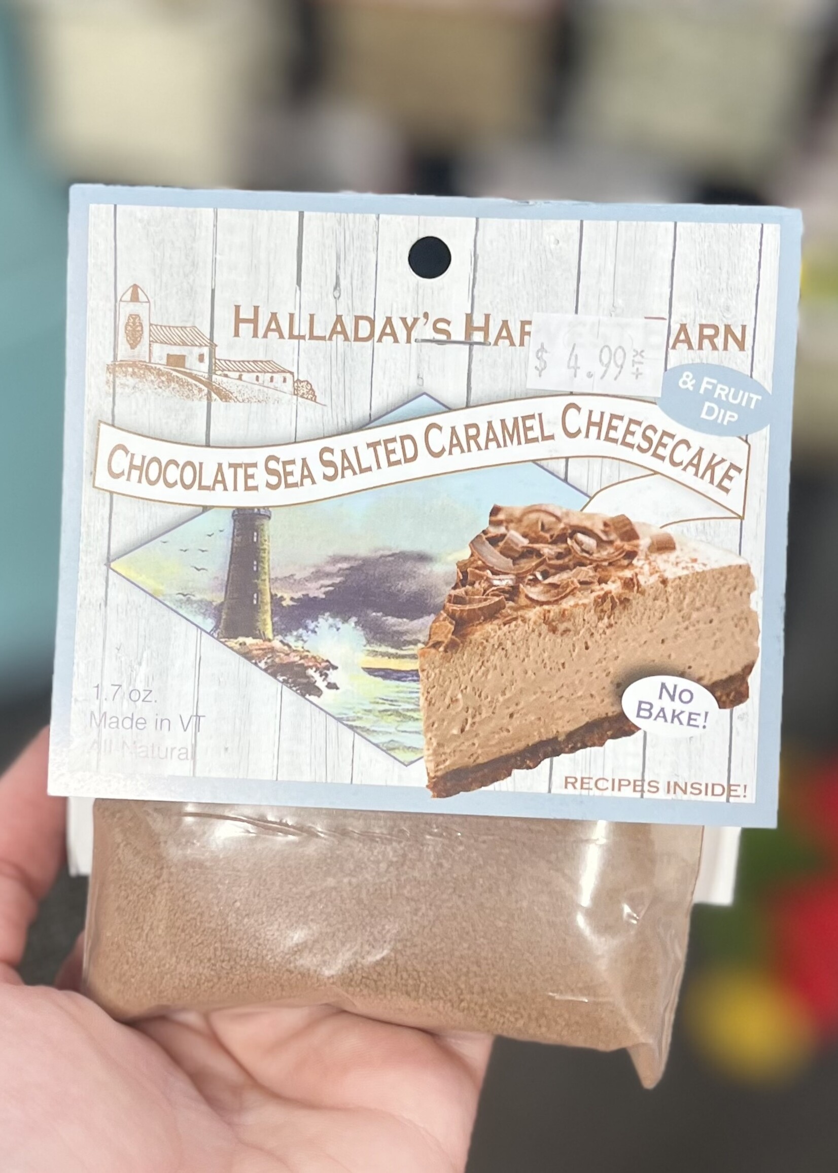 Halladay’s Chocolate Sea Salted Caramel Cheesecake Mix