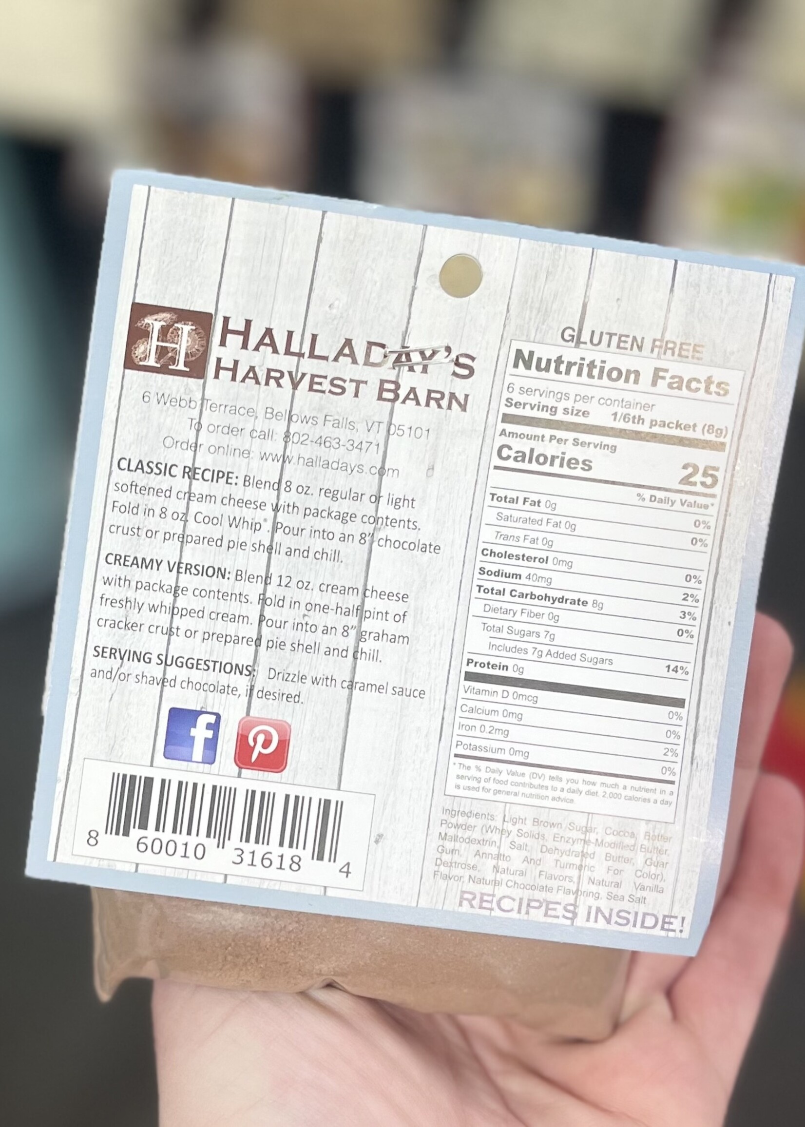 Halladay’s Chocolate Sea Salted Caramel Cheesecake Mix