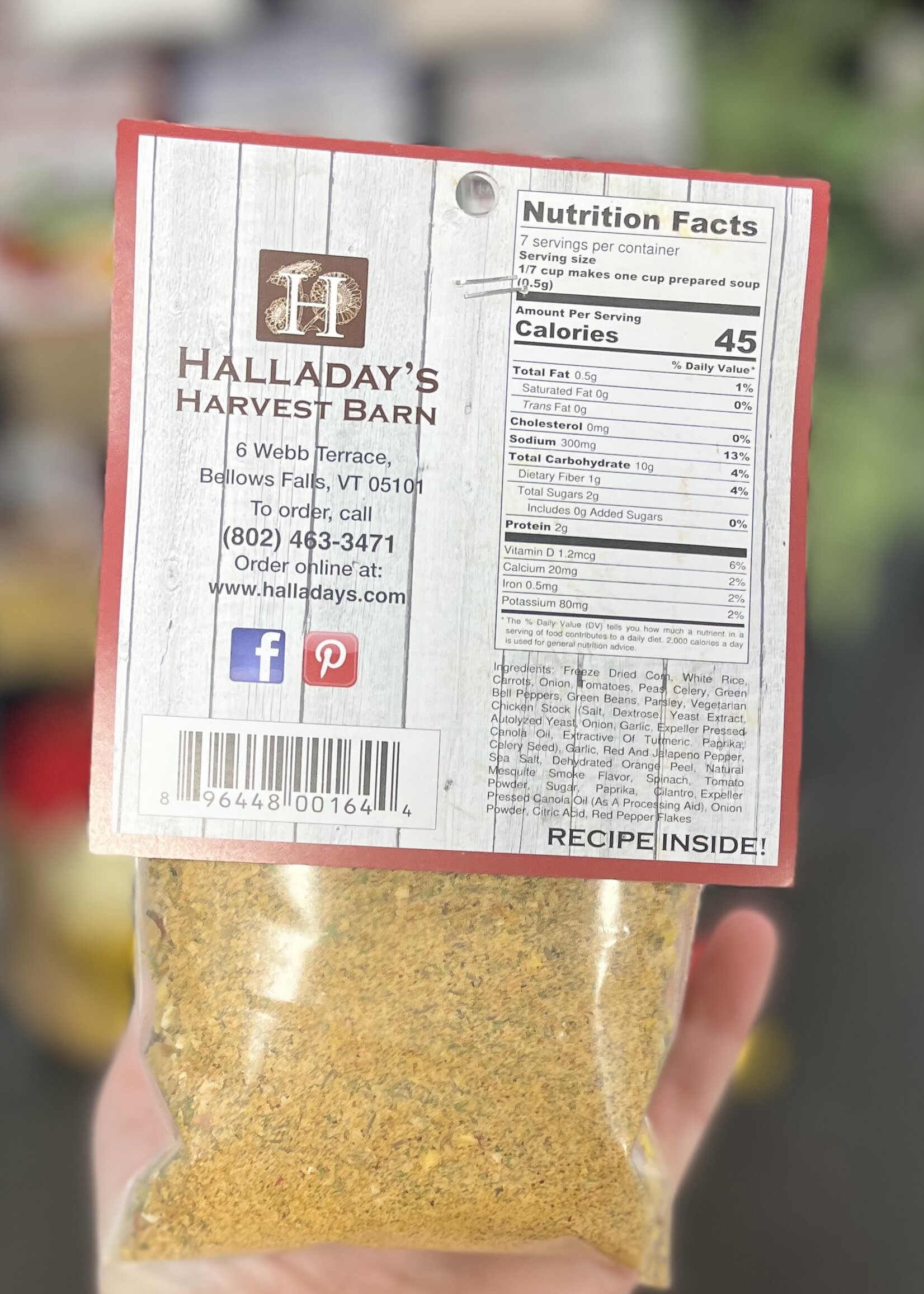 Halladay’s Chicken Enchilada Soup Mix
