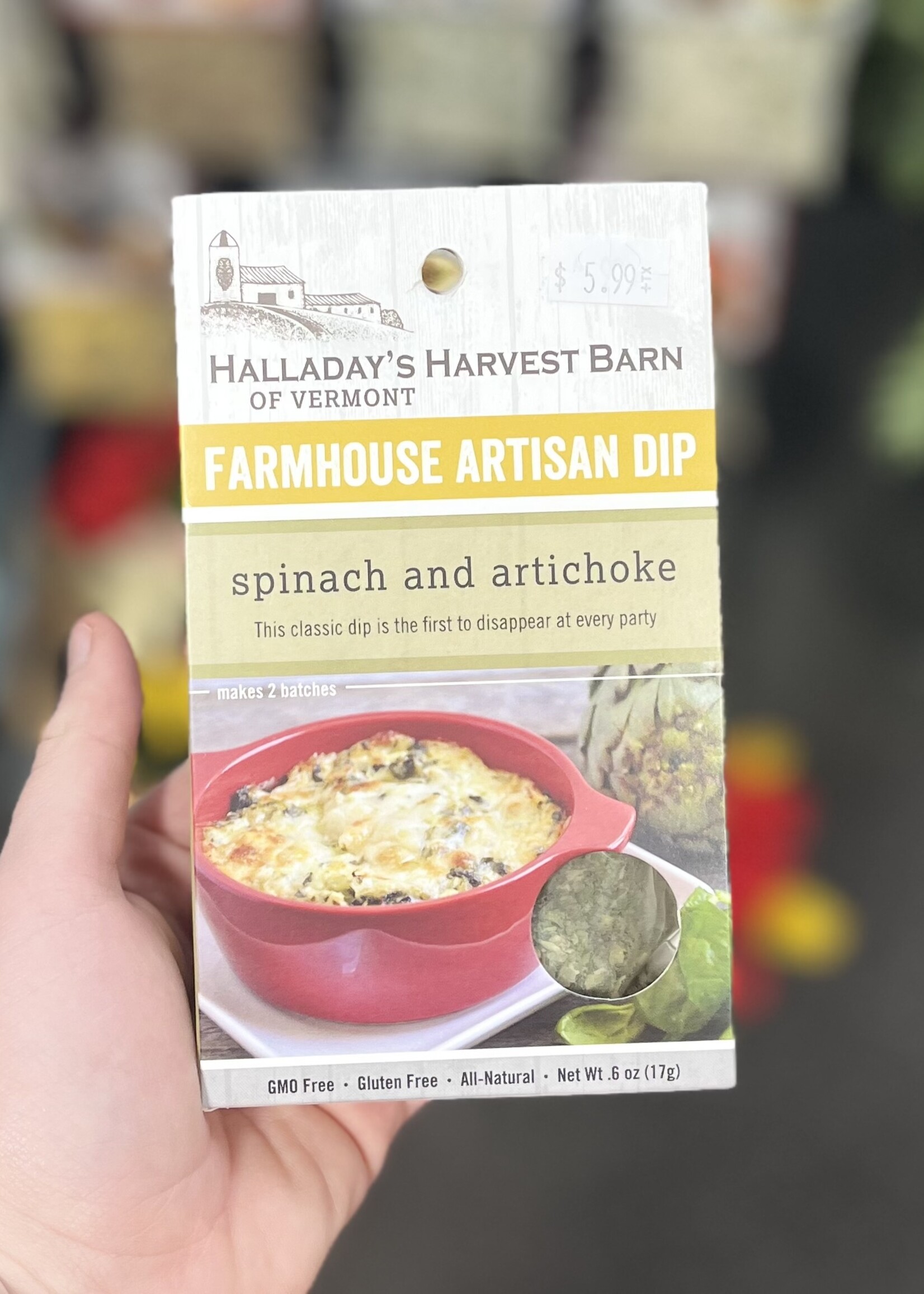 Halladay’s Artisan Spinach & Artichoke Dip