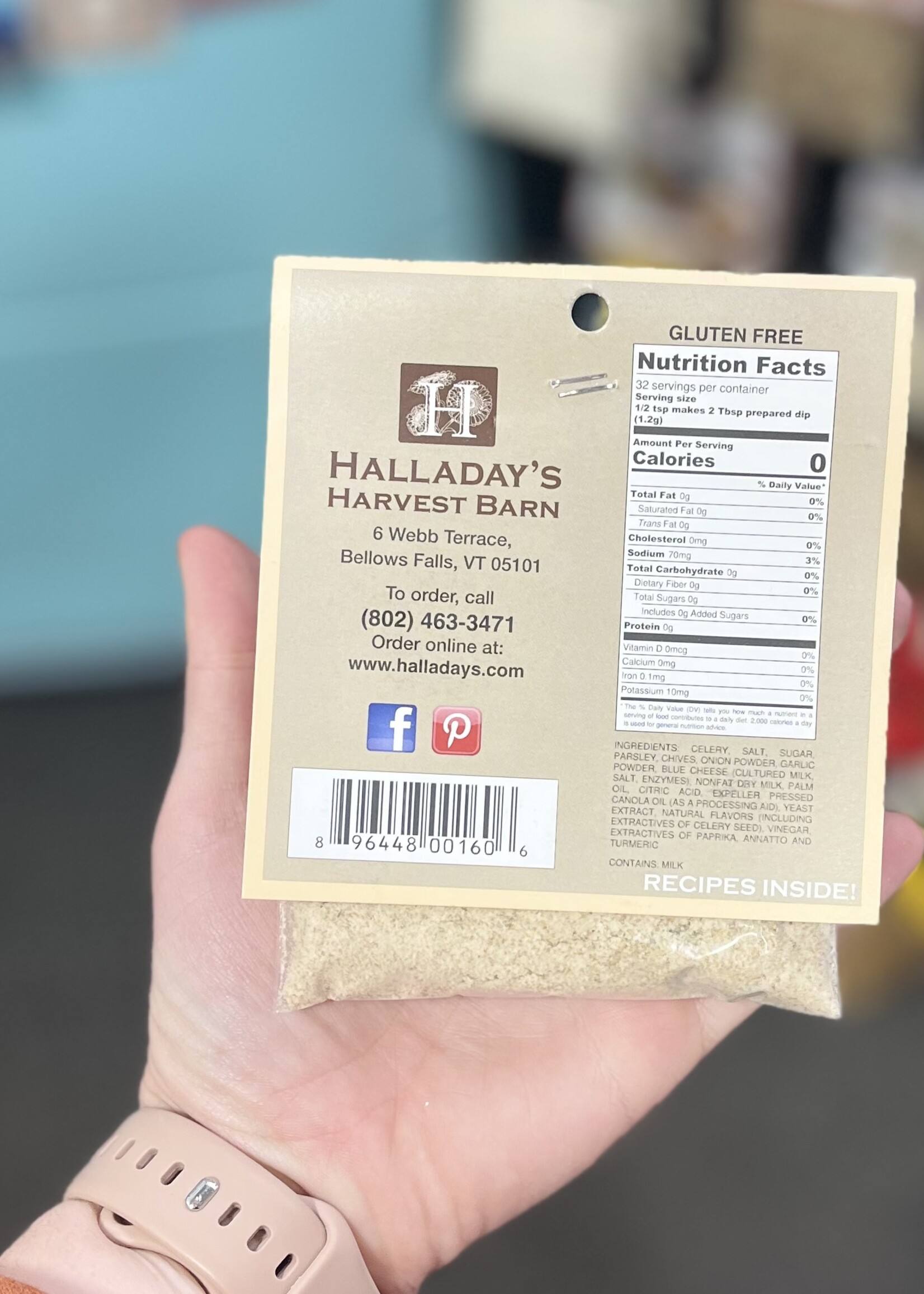 Halladay’s Buffalo Chicken & Blue Cheese Dip Mix