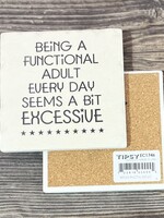 Functional Adult Ceramic Coaster