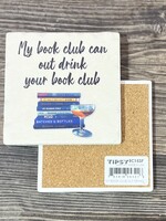 My Book Club Ceramic Coaster