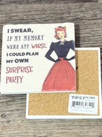 I Swear If My Memory Ceramic Coaster