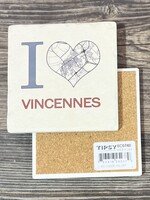 I Love Vincennes Ceramic Coaster
