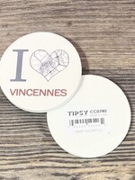 I Love Vincennes Car Coaster