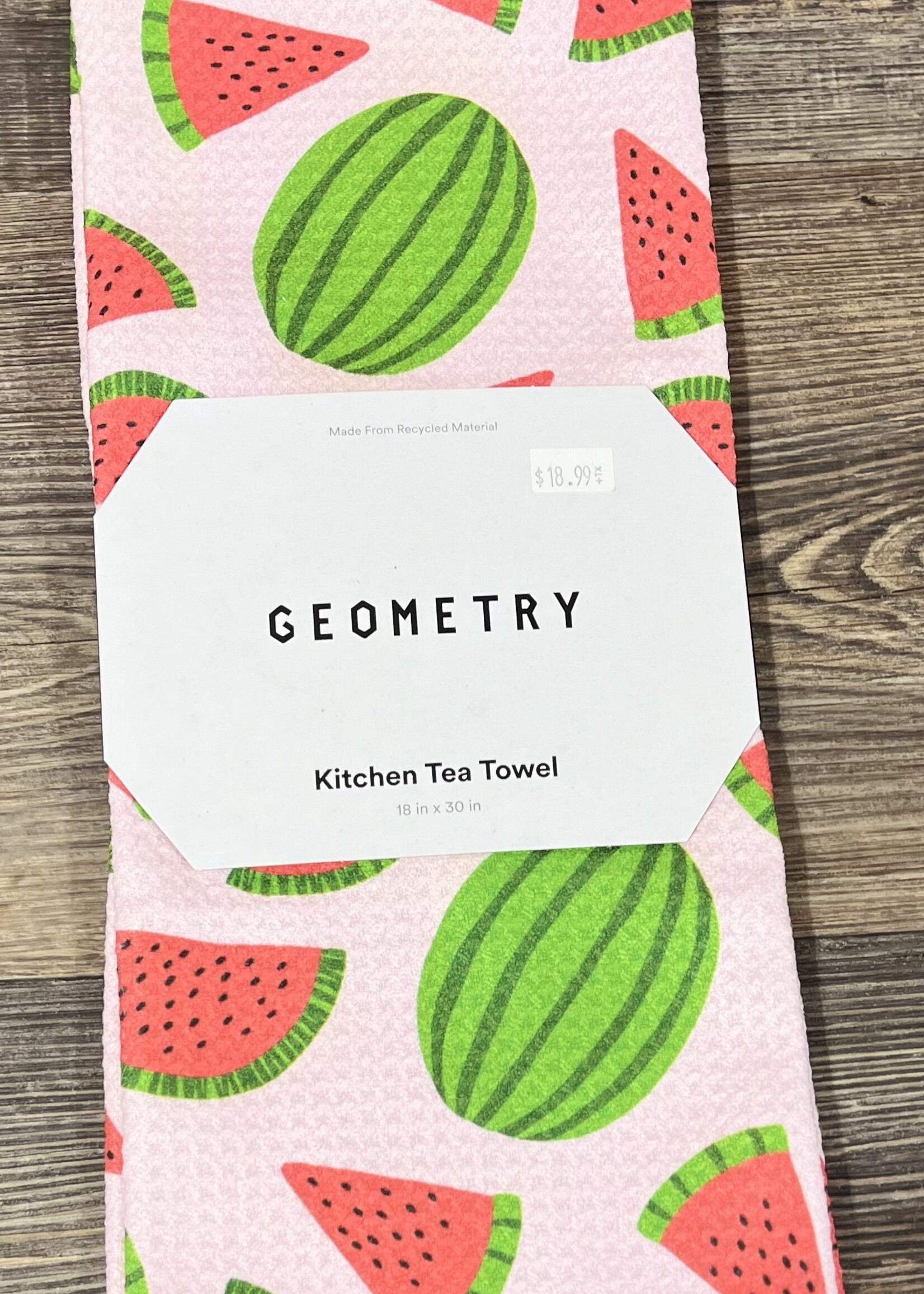 Geometry Sweet Watermelon Tea Towel