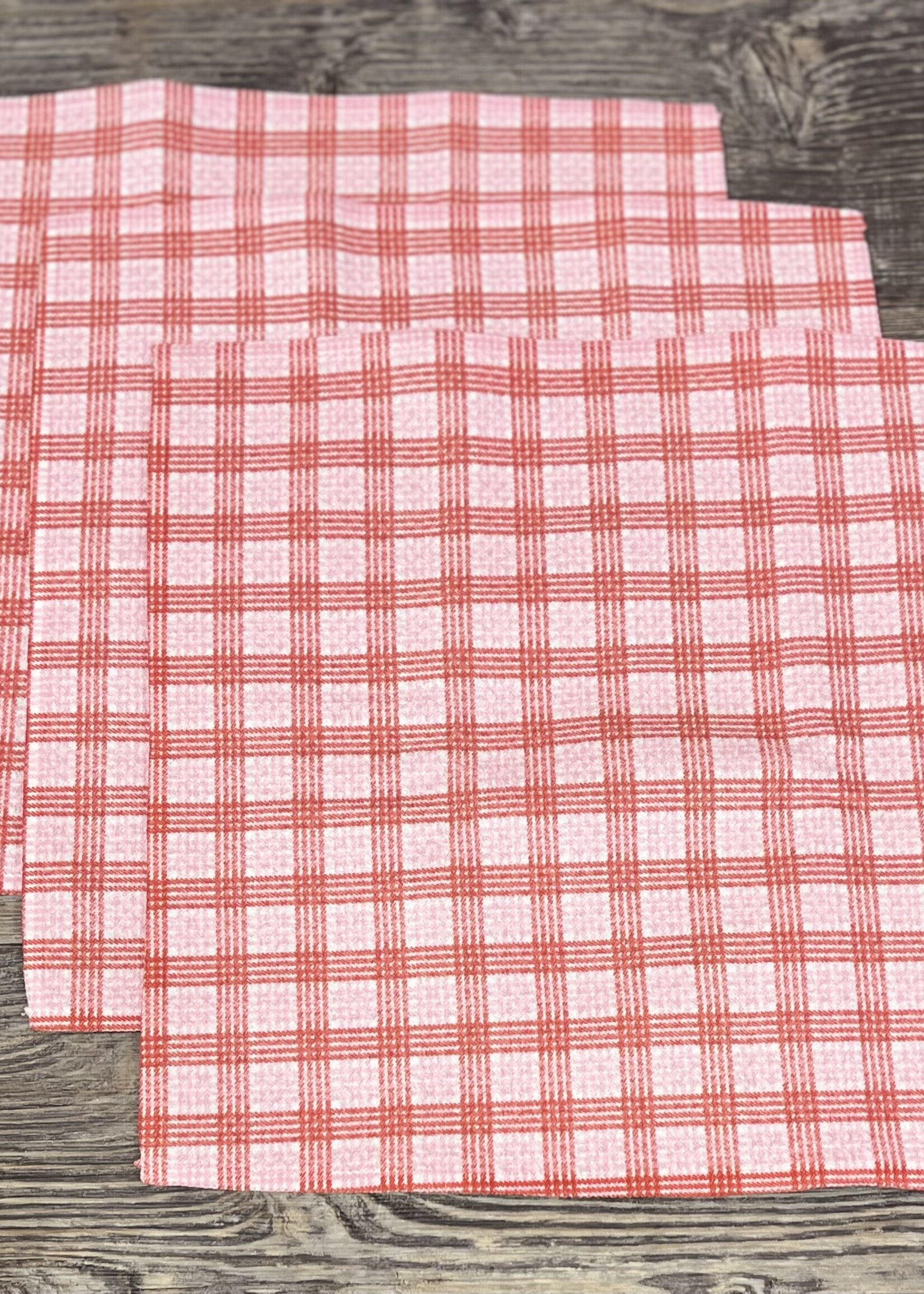 Geometry Cupids Plaid 3 Dishcloth Set