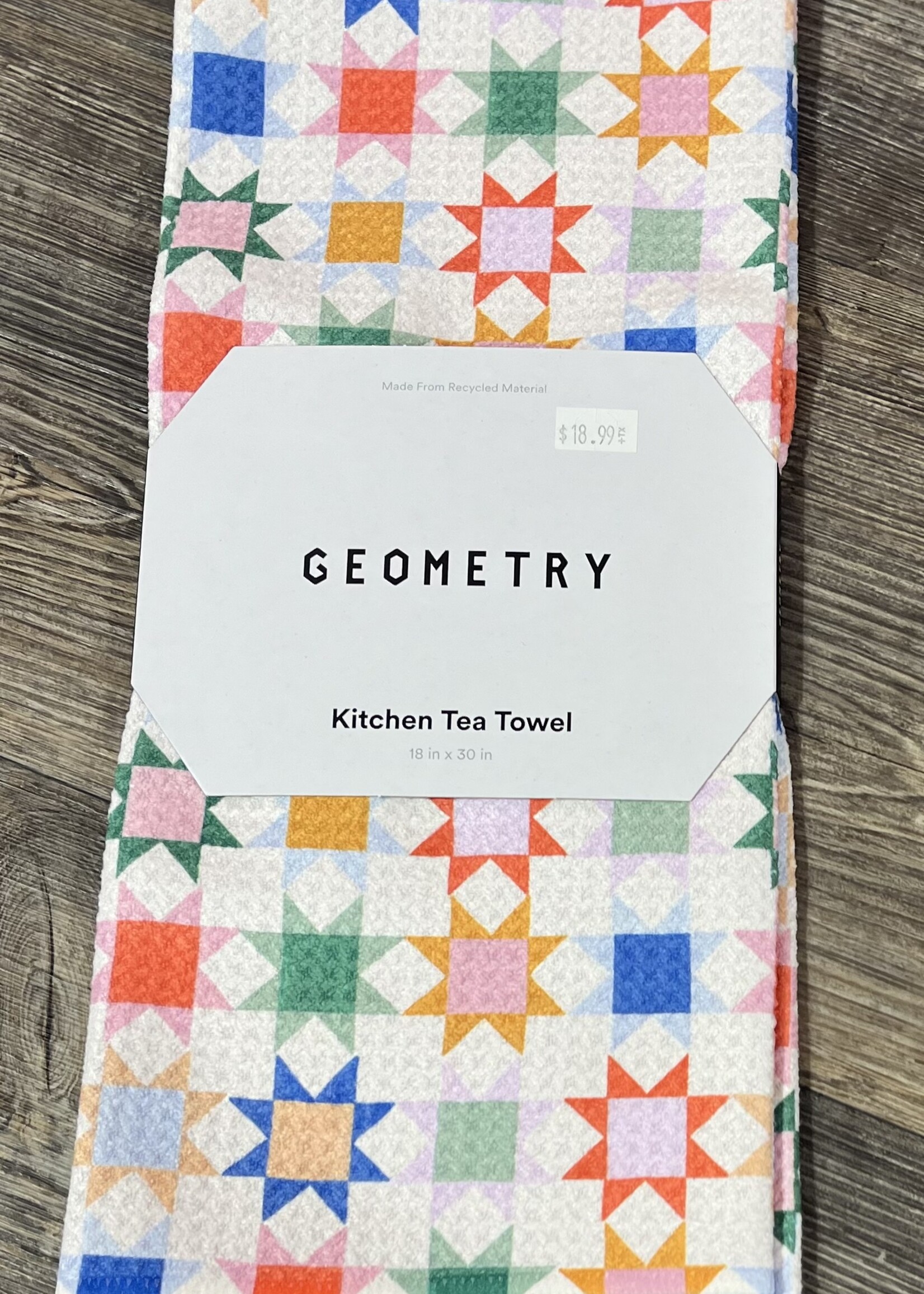 Geometry Patchwork Picnic Tea Towel