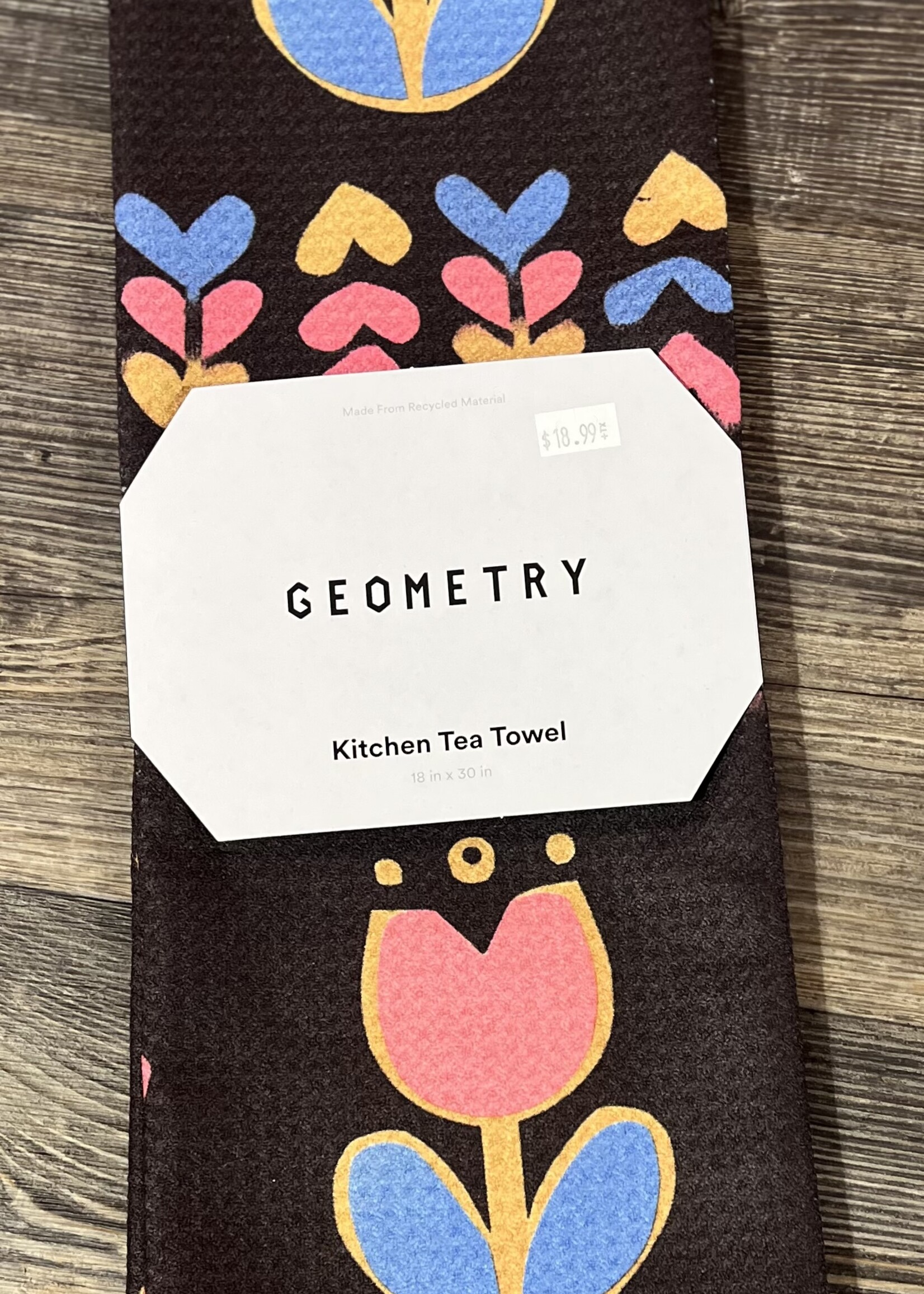 Geometry Tulip Patch Tea Towel