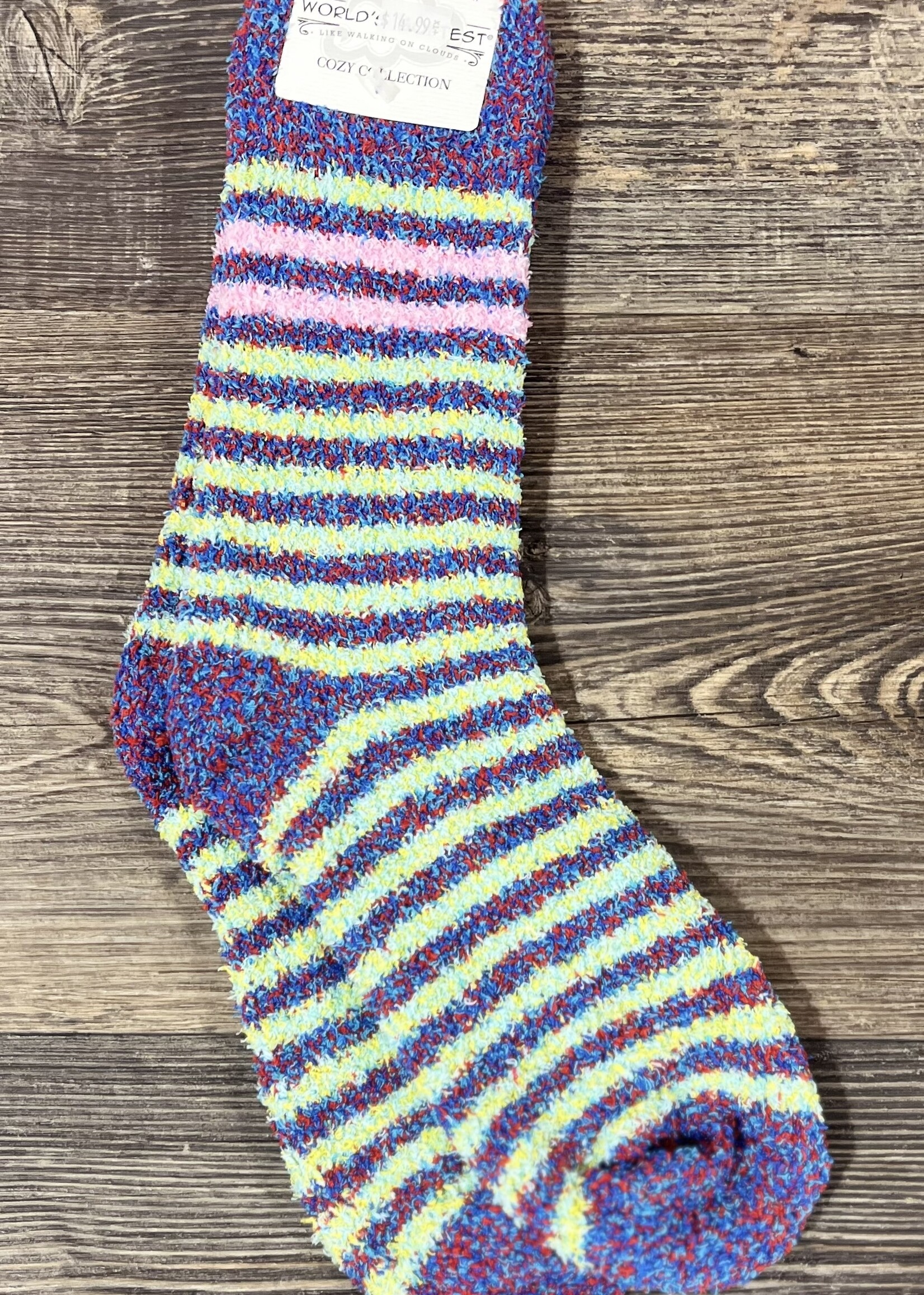 World's Softest Socks Iris Multi Cozy Crew Socks