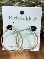 Periwinkle Gold Double Layer Hoop Earrings