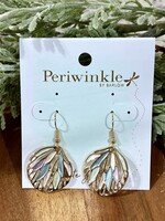 Periwinkle Multicolor Gold Cutout Earrings