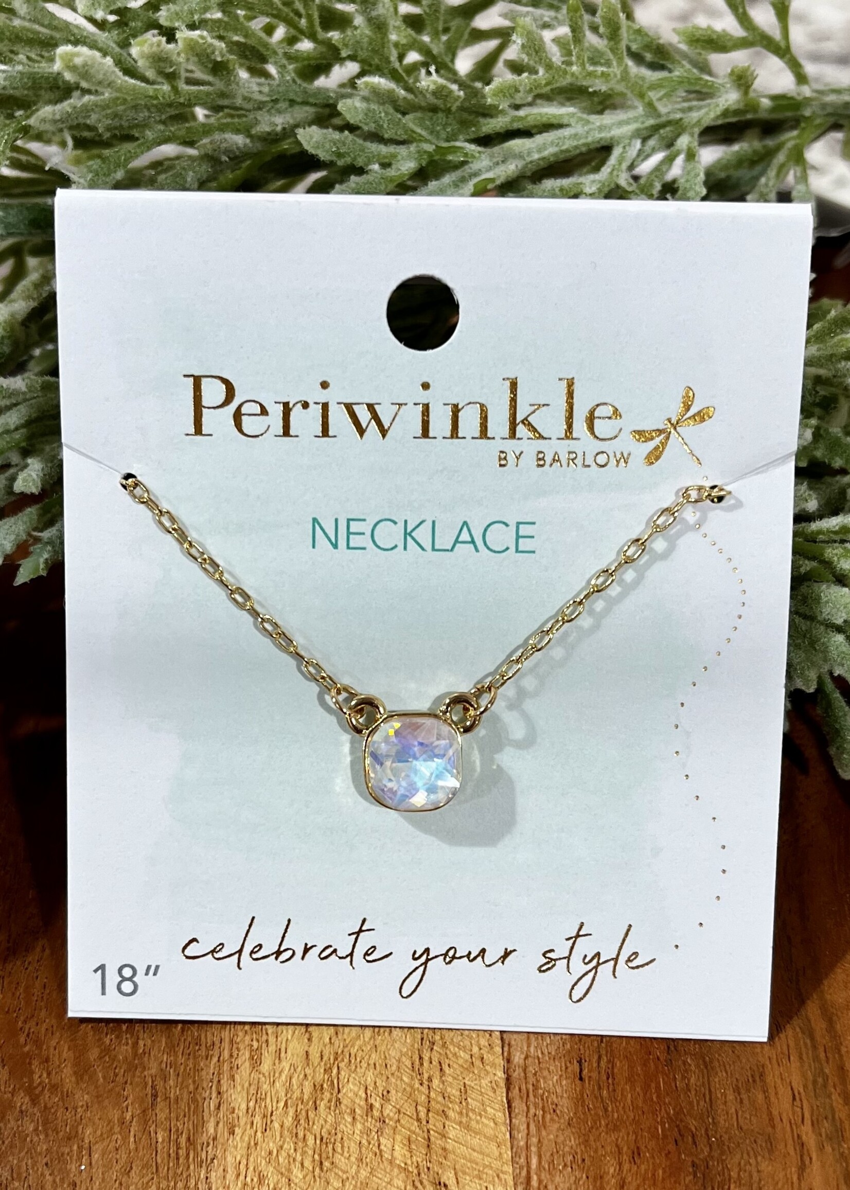 Periwinkle Opal Pendant Necklace