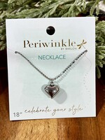 Periwinkle 3D Bubble Heart Necklace