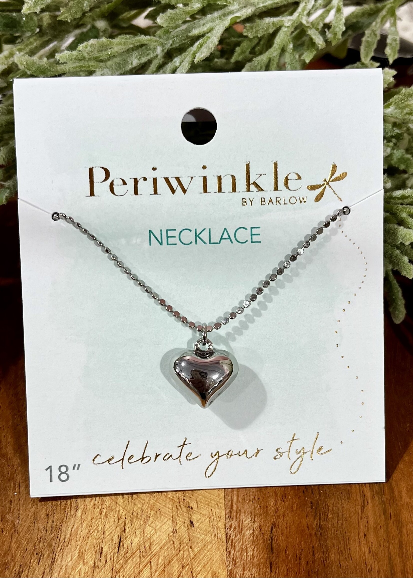 Periwinkle 3D Bubble Heart Necklace