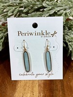 Periwinkle Mint Drop Earrings