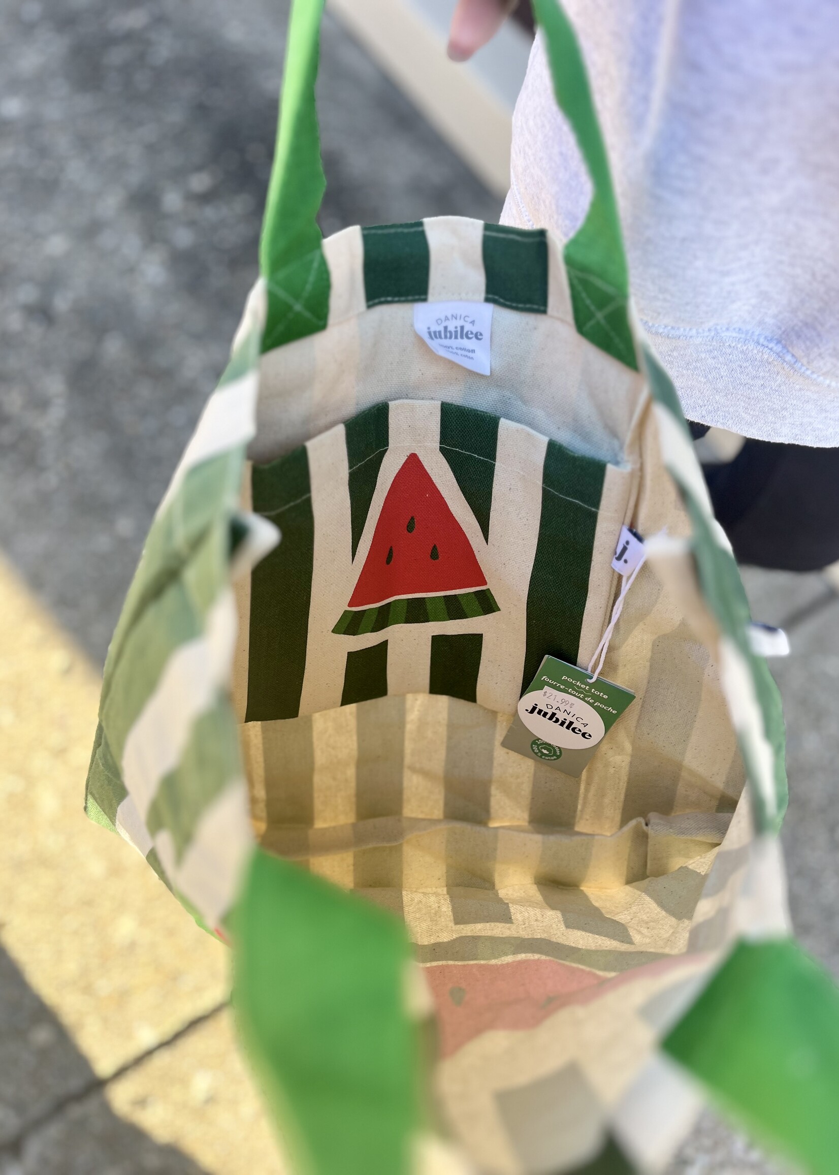 Melon Pocket Tote