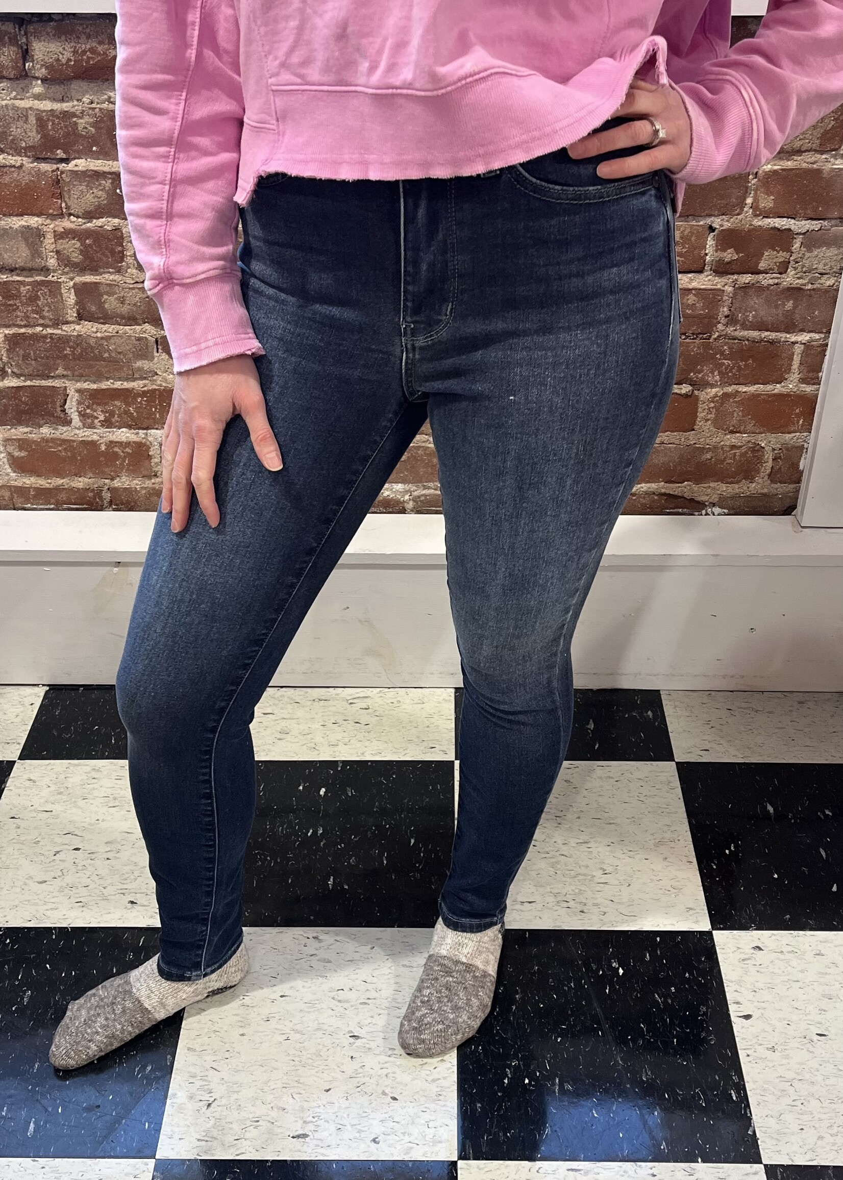 Judy Blue My Way Thermal Skinny Jeans