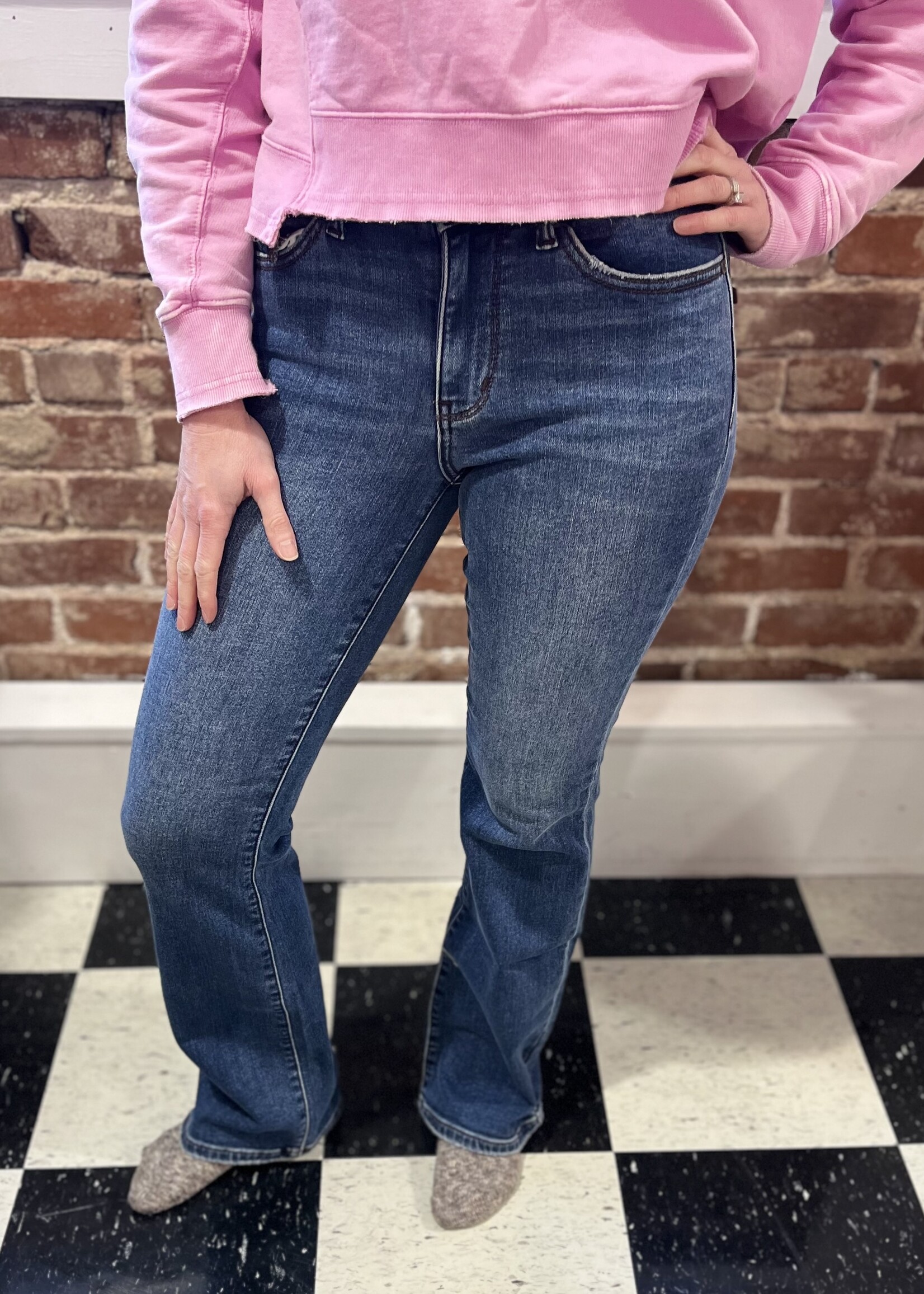 Judy Blue Night Out Bootcut Thermal Jeans