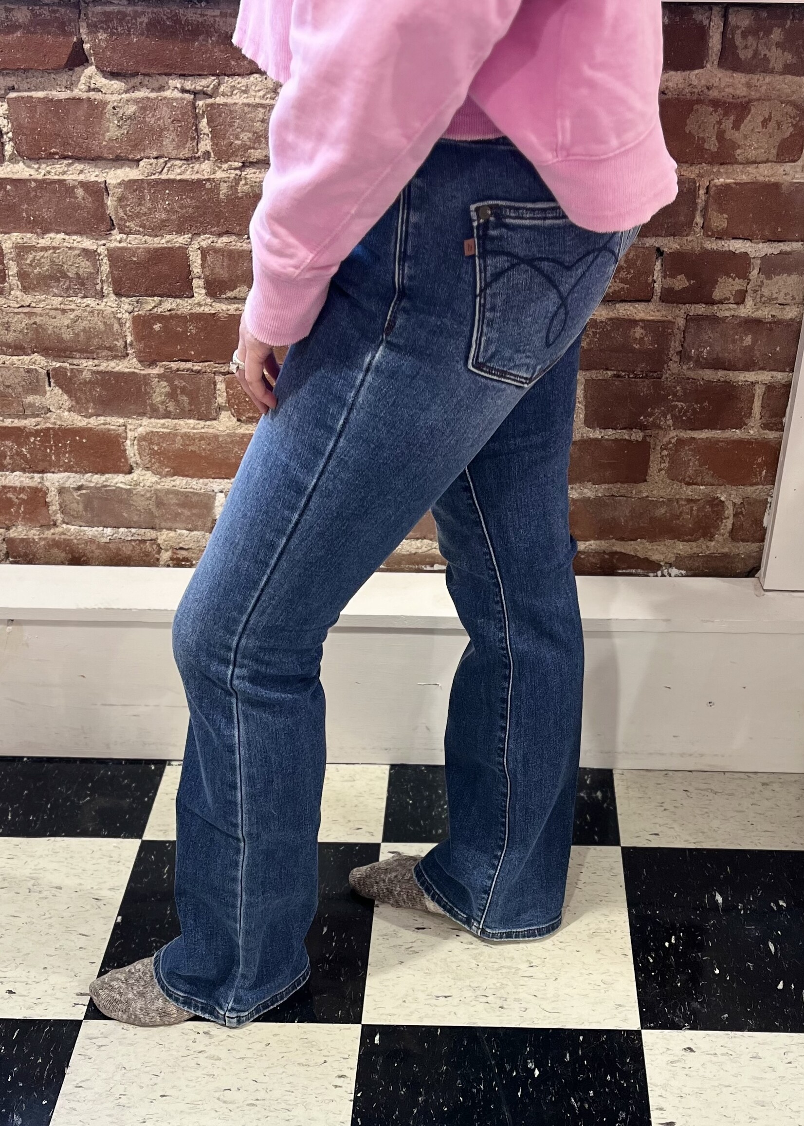 Judy Blue Night Out Bootcut Thermal Jeans