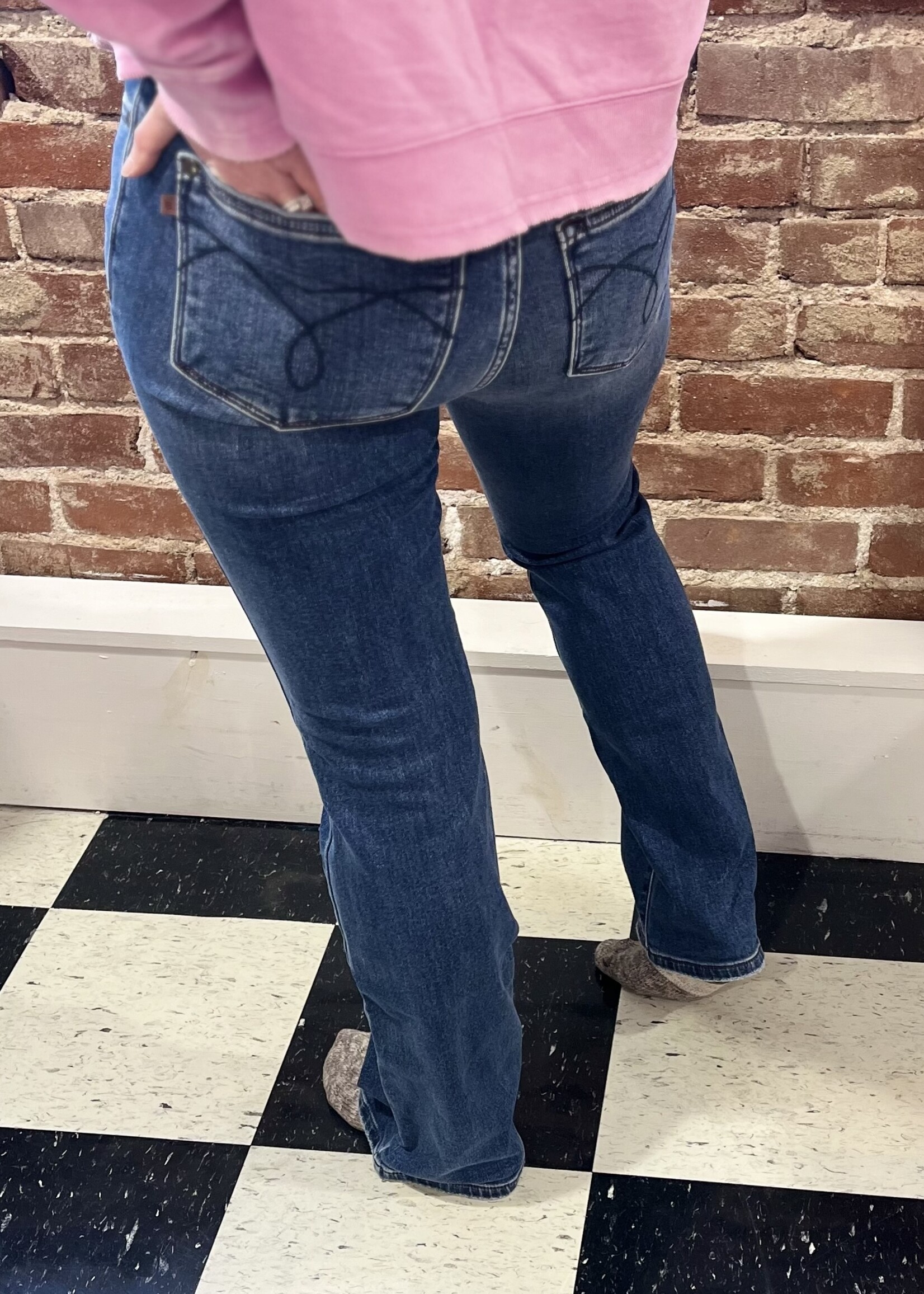 Judy Blue Night Out Bootcut Thermal Jeans