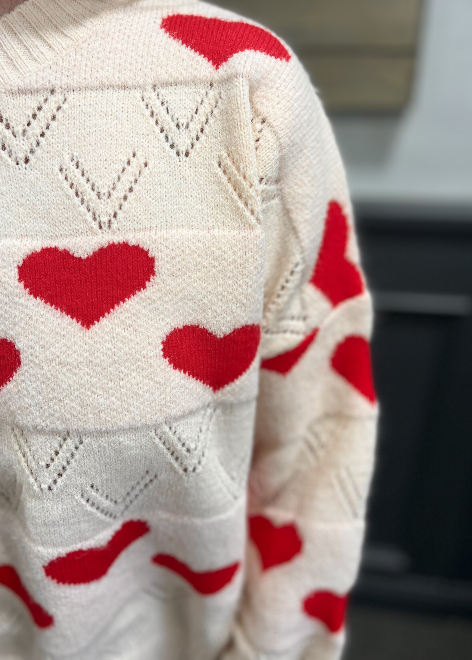 Heart Sweater Top