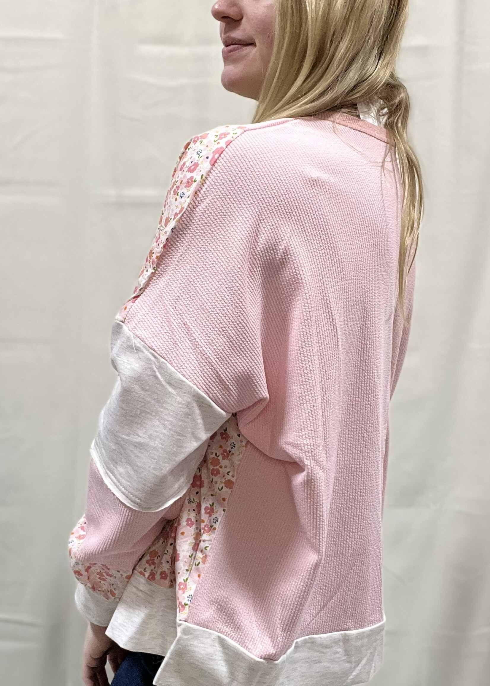 Blush Flower Patch Top