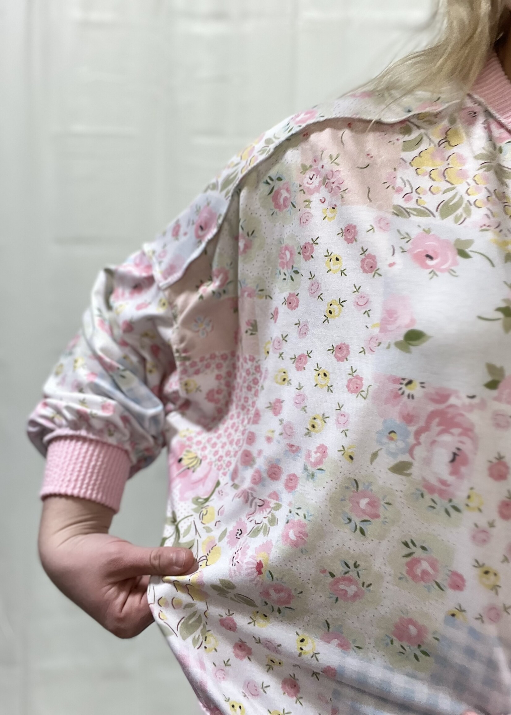 Patchwork Inspired Oversized Top